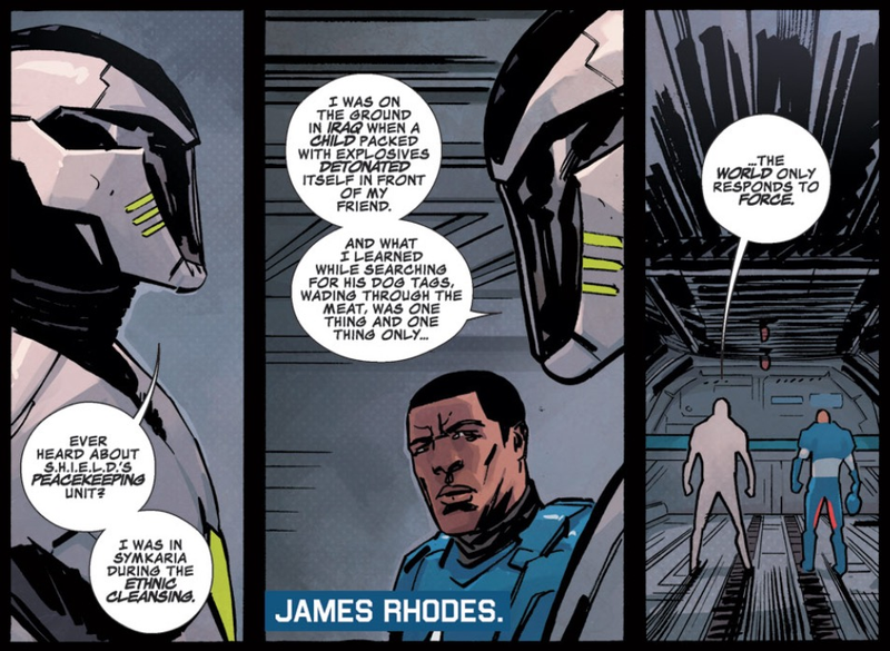 Iron Patriot #4 art by Garry Brown and Jim Charalampidis
